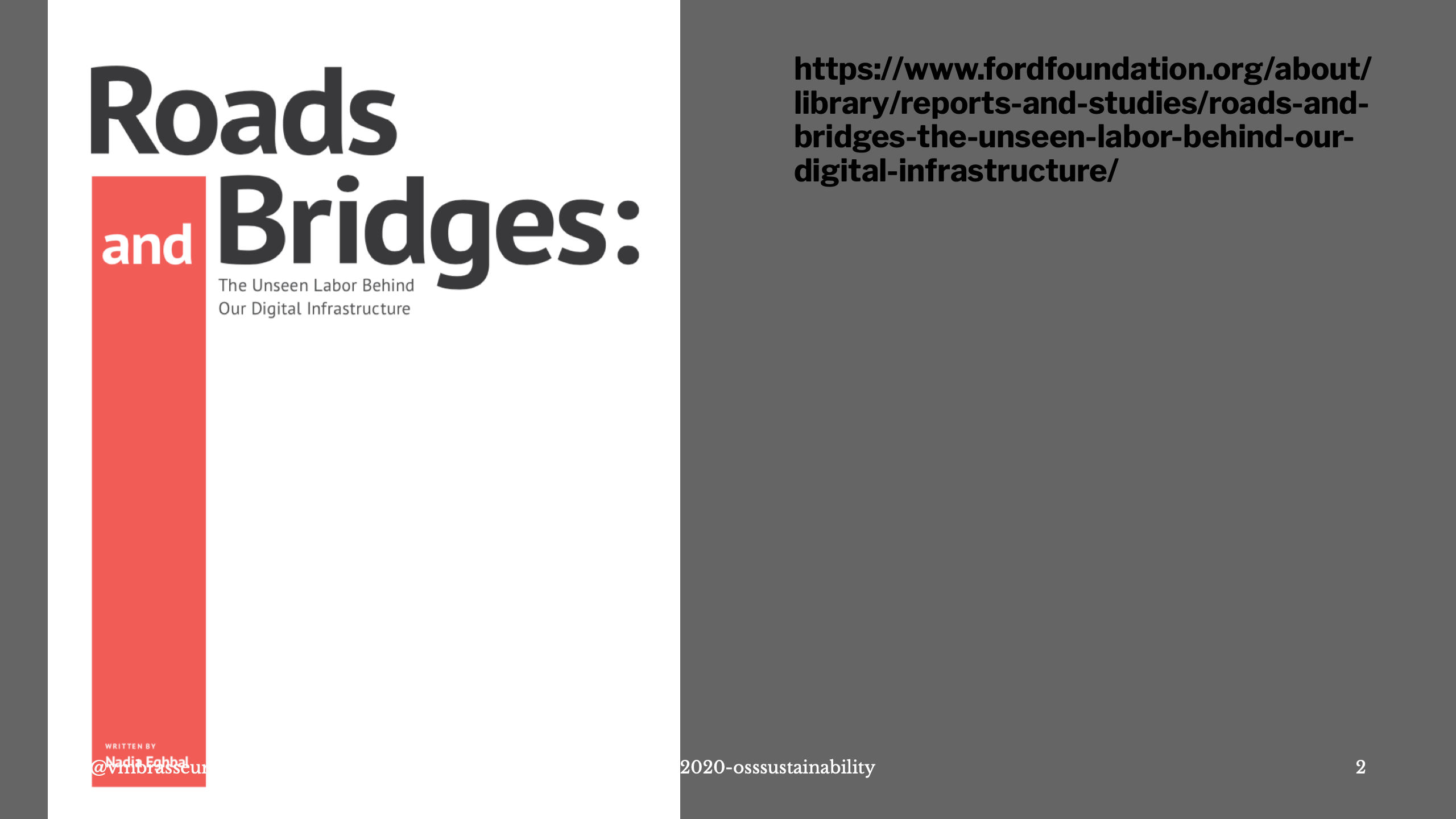 Cover of Roads & Bridges report and a link to it