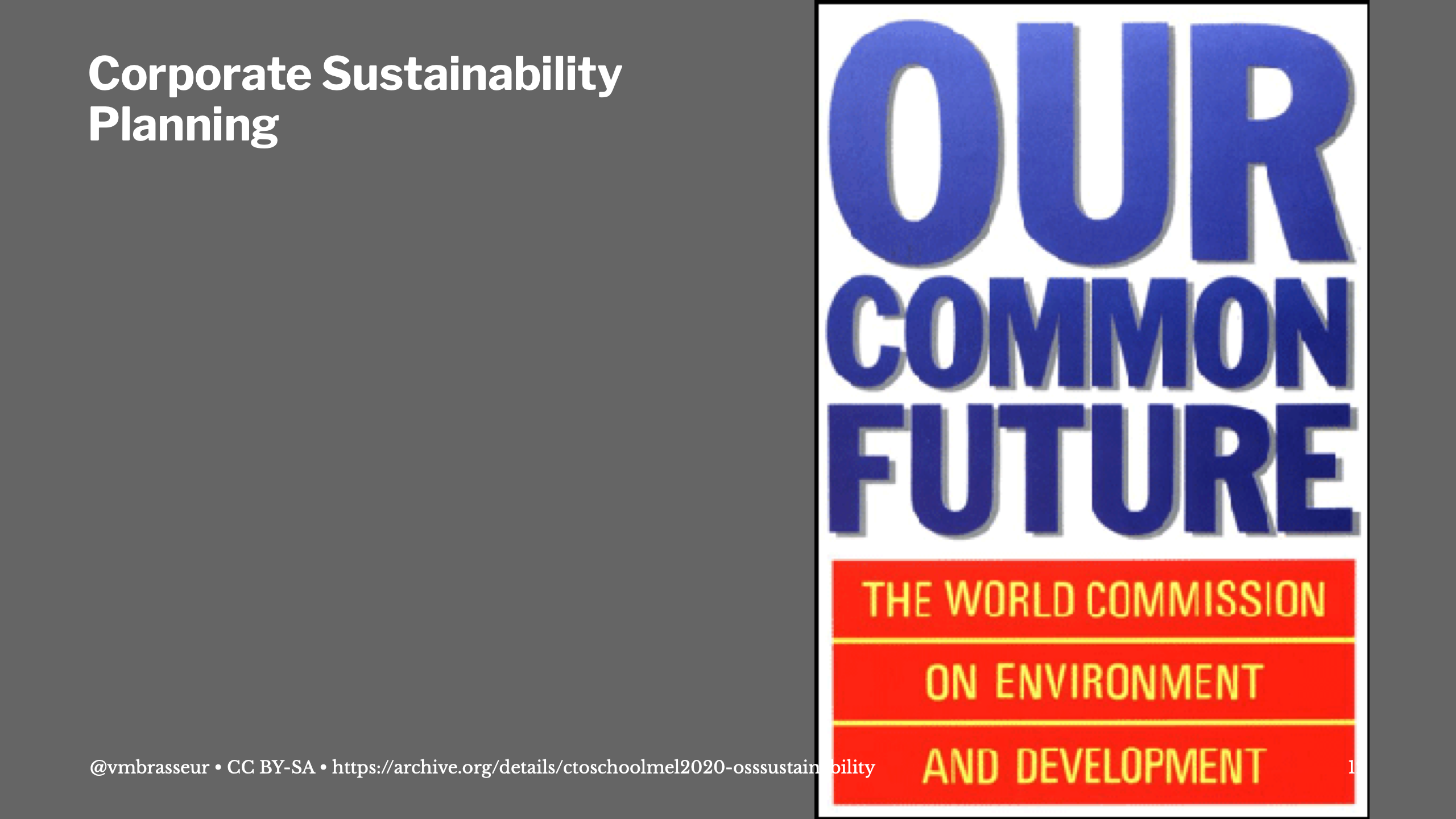 Cover of Our Common Future